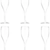 Set De Verres / 6x Champagne Prosecco Flûtes 150 Ml Blanches Incassables En Plastique Réutilisable - Champagne Portion - Flûtes Champagne - Flûtes à Champagne Champagne