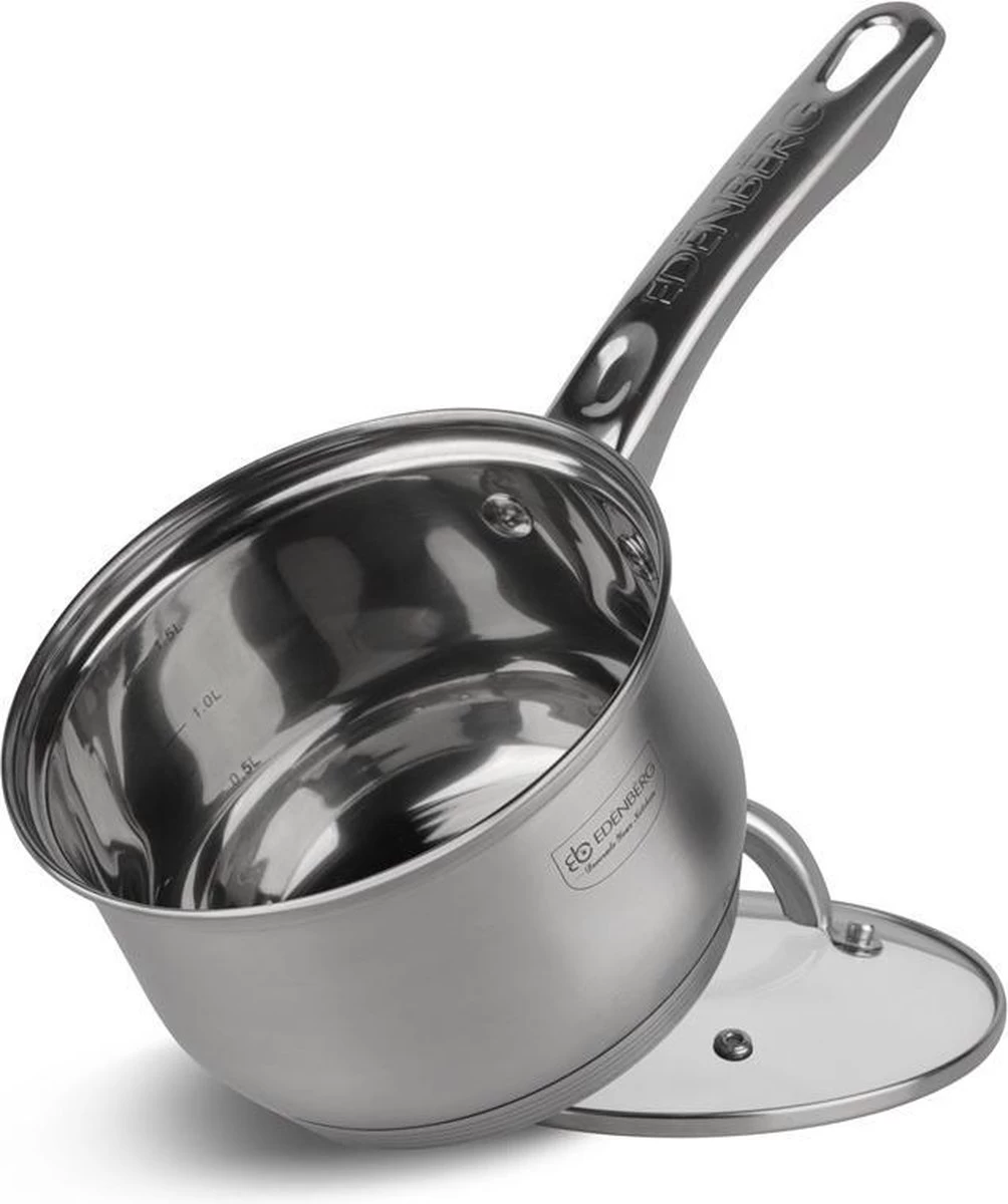 Edënbërg Classic Line - Batterie De Cuisine De Luxe - Acier Inoxydable - 10 Pièces - Fond 5 Couches 6 Edënbërg Classic Line - Batterie De Cuisine De Luxe - Acier Inoxydable - 10 Pièces - Fond 5 Couches – Image 6