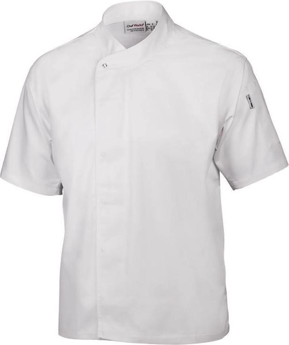 Chef Works Tours Executive Cool Vent Veste De Chef Unisexe Manches Courtes Blanc L. 2 Chef Works Tours Executive Cool Vent Veste De Chef Unisexe Manches Courtes Blanc L. – Image 2