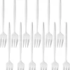 Fourchettes à Dessert En Argent House Of Fourchettes à Dessert - Fourchettes à Gâteau - Fourchettes à Pâtisserie - Acier Inoxydable - Fourchettes à Cocktail - 12 Pièces