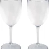 4x Pièces Verres à Vin De Camping En Plastique Incassables Pour Vin Blanc 280 Ml - Verre En Polycarbonate