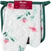 Miss Lucy - Gomes - Oven Gloves - Oven Mitt - Pan Lap - Textiles De Cuisine - Gant De Cuisine - Set De 2 - Vert
