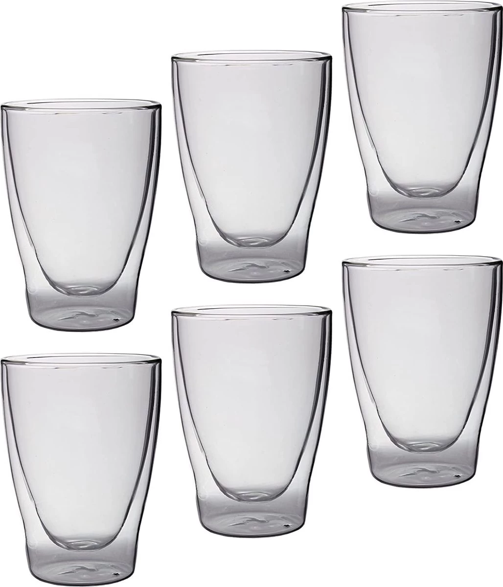 Feelino Lattechino Verres à Latte Macchiato Double Paroi Set De 6 Verres Thermique XL 300 Ml Avec Effet Flottant Dans Une Boîte Cadeau 5 Feelino Lattechino Verres à Latte Macchiato Double Paroi Set De 6 Verres Thermique XL 300 Ml Avec Effet Flottant Dans Une Boîte Cadeau – Image 5