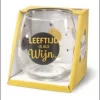Verre à Vin - Verre à Eau - L'âge Est Comme Le Vin - Rempli De Mélange De Caramel - Dans Un Coffret Cadeau Avec Ruban Coloré