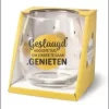 Verre à Vin - Verre à Eau - Temps De Dégustation Réussi - Rempli De Chocolats Italiens Emballés - Dans Une Boîte Cadeau Avec Ruban Coloré