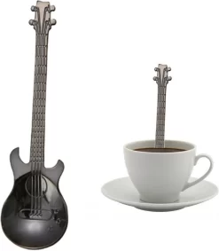 8 Cuillères à Café De Guitare - Cuillère à Café En Acier Inoxydable - Cuillère à Thé Et à Café - Noir 8 8 Cuillères à Café De Guitare - Cuillère à Café En Acier Inoxydable - Cuillère à Thé Et à Café - Noir -Fournitures De Cuisine Boutique 1046x1200