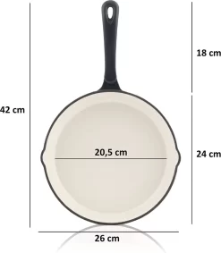 Ahlzeit Cocotte En Fonte émaillée, Ø 24 Cm, Blue Berry, Cocotte En Fonte Avec Deux Becs Verseurs, Cocotte En Fonte, Poêle émaillée, Poêle à Steak, Poêle, Fonte émaillée -Fournitures De Cuisine Boutique 1048x1200 2