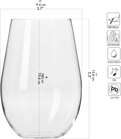KROSNO Sans Verres à Vin Rouge | Lot De 6 | 580ML | Collection Harmony | Peut également être Utilisé Comme Verre à Jus D'eau | Perfect Pour La Maison, Les Restaurants Et Les Fêtes | Lave-vaisselle 5 KROSNO Sans Verres à Vin Rouge | Lot De 6 | 580ML | Collection Harmony | Peut également être Utilisé Comme Verre à Jus D'eau | Perfect Pour La Maison, Les Restaurants Et Les Fêtes | Lave-vaisselle -Fournitures De Cuisine Boutique 1049x1200 3