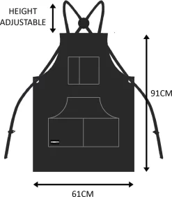 Tablier De Soudure En Cuir Avec 6 Poches Pour Homme. Tablier D'atelier Heavy Duty Pour Soudeurs Et Forgerons. Résistant à La Chaleur Et Aux Flammes Cousu En Kevlar - Marron Foncé -Fournitures De Cuisine Boutique 1051x1200 2