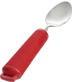 Couverts épais Personnalisés, Cuillère. Poignée épaissie Avec Prise Souple. Pliable / Pliable. Rouge