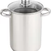 Poêle à Asperges Haushalt En Acier Inoxydable Avec Couvercle En Verre - 21 Cm - 4 Litres