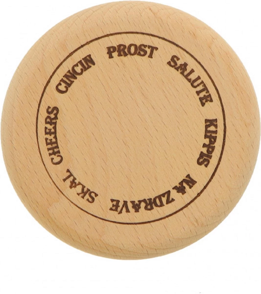 Couvercle De Verre à Bière - Bois - Texte: Prost - Salut - Kippis - Na Zdrave - Skal - Cheers - Cincin - Diamètre 10 Cm 1 Couvercle De Verre à Bière - Bois - Texte: Prost - Salut - Kippis - Na Zdrave - Skal - Cheers - Cincin - Diamètre 10 Cm