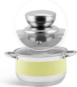 Edënbërg Prestige Line - Batterie De Cuisine De Luxe En Acier Inoxydable 12 Pièces - Équipé D'un Fond à 9 Couches! -Fournitures De Cuisine Boutique 1067x1200