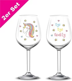 EinhornLiebe® Ensemble De Verres à Verres à Vin Verre Licorne Bye Bye Reality Vin Rouge Vin Blanc 2 Pièces Dans Une Boîte Cadeau -Fournitures De Cuisine Boutique 1069x1200 6