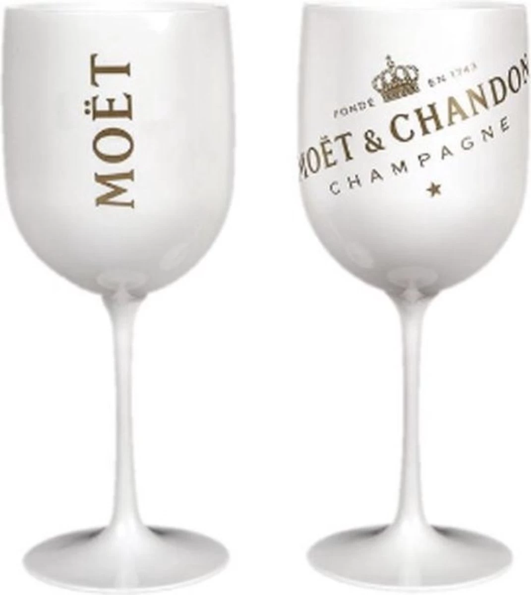 Glas à Glace Moët & Chandon - 2 Pièces - Verres à Flûtes à Champagne - (Wit) - Acryl - Champagne - Verres - Traiteur - Astuce D'examen 1 Glas à Glace Moët & Chandon - 2 Pièces - Verres à Flûtes à Champagne - (Wit) - Acryl - Champagne - Verres - Traiteur - Astuce D'examen