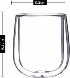 Verres à Verres à Café De Luxe à Double Paroi - Verres à Verres à Thé à Double Paroi - Verres à Cappuccino - Tasse à Cappuccino - Verres à Thé à Double Paroi - 250 Ml Lot De 6 -Fournitures De Cuisine Boutique 1073x1200