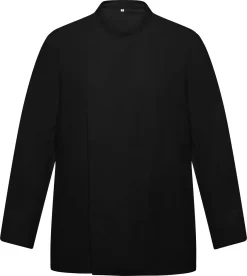 Roly Veste De Cuisine Noire à Manches Longues Et Boutons Pressions Cachés Modèle Dabiz Taille 2XL