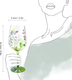 NymphFable Verre à Vin Peint à La Main Coloré Libellule Fleurs Artisanal Peint Verres à Verres à Vin 15 Oz Cadeau Fantaisie Pour Anniversaires, Mariages, Saint Valentin 9 NymphFable Verre à Vin Peint à La Main Coloré Libellule Fleurs Artisanal Peint Verres à Verres à Vin 15 Oz Cadeau Fantaisie Pour Anniversaires, Mariages, Saint Valentin -Fournitures De Cuisine Boutique 1078x1200 3