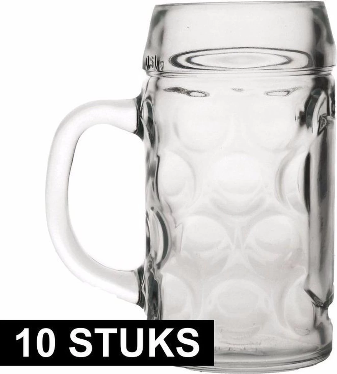 Oktoberfest - 10x Chopes à Bière / Verres à Bière De 1 Litre Verres à Bière Oktoberfest - Verre à Bière Beer Party 10 Pièces 1 Oktoberfest - 10x Chopes à Bière / Verres à Bière De 1 Litre Verres à Bière Oktoberfest - Verre à Bière Beer Party 10 Pièces