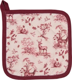 Clayre & Eef Pot 20*20 Cm Wit Rose Katoen Carré Renne Vidange Cache-Pot Aide à L'égouttage -Fournitures De Cuisine Boutique 1087x1200 2