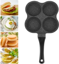 Poêle à Crêpes 4 Trous, Revêtement Antiadhésif, Crêpes En Aluminium, Omelette, Poêle à œufs, Cocotte, Cuisinière à Petit-déjeuner, Ustensiles De Cuisine Pour Cuisinière à Induction, Cuisinière à Gaz -Fournitures De Cuisine Boutique 1088x1200 1