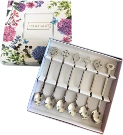 ESSENTIALS73 Luxe Cuillère à Thé - Cuillère à Café Set De 6 En Acier Inoxydable - Cuillère à Thé - Cuiller - Cuillère à Café - Cuillères à Café à Café - Cuillères à Café - Cuillère - Café - Thee - Cuillère