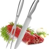 Robin Goods Set De Découpe 2 Pièces - Ustensiles De BBQ En Acier Inoxydable - Couteau à Découper Et Fourchette à Découper - Fourchette à Rôtir - Accessoires De Vêtements Pour Bébé De Cuisine Et De Cuisine ( Set - 2 Pièces)