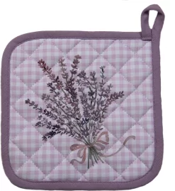 Clayre & Eef Manique 20*20 Cm Violet, Wit Katoen Carré Lavande Vidange Manique Aide à L'égouttage -Fournitures De Cuisine Boutique 1096x1200 3