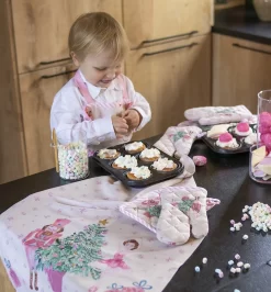 Clayre & Eef Manique 20*20 Cm Katoen Beige Rose Casse-Noisette Vidange Manique Aide à L'égouttage 16 Clayre & Eef Manique 20*20 Cm Katoen Beige Rose Casse-Noisette Vidange Manique Aide à L'égouttage -Fournitures De Cuisine Boutique 1113x1200 3