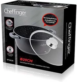 Cocotte MONOO DC28 En Aluminium Avec Couvercle 28cm - Zwart - Convient à Toutes Les Sources De Chaleur, Y Compris L'induction -Fournitures De Cuisine Boutique 1118x1200