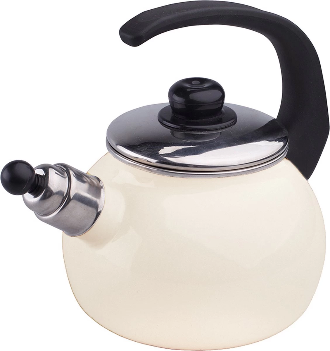 Silésie Bouilloire Sifflante à La Main Crème émaillée 2,2 Litres - Bouilloire - Convient à Toutes Les Sources De Chaleur - Fabrication Artisanale - Rétro 1 Silésie Bouilloire Sifflante à La Main Crème émaillée 2,2 Litres - Bouilloire - Convient à Toutes Les Sources De Chaleur - Fabrication Artisanale - Rétro