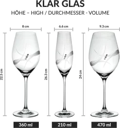 Ensemble De Verres à Verres à Vin De Luxe - Salle à Manger De Noël - Set De Verres à Vin - Passe Au Lave-vaisselle - Glas Durable De Haute Qualité -Fournitures De Cuisine Boutique 1130x1200 3