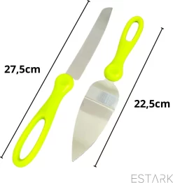 ESTARK® Pelle à Gâteau 2x - Set De 2 Pièces Pelles à Tarte - Plastique - Métal - Couverts - Couteau à Gâteau - Pelle à Gâteau - Couper Et Servir Le Gâteau - 2 Pièces Vert -Fournitures De Cuisine Boutique 1132x1200 1