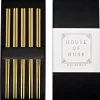 House Of Husk ™ - Set De Baguettes En Métal Goud - 5 Paires De Baguettes Coréennes - Acier Inoxydable - Métal - Baguettes - Coréen - Va Au Lave-vaisselle - Baguettes De Sushi - Nouilles
