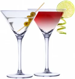 Alpina Set De 4x Verres à Cocktail Martini Avec Ensemble Complet De 5 Shaker à Cocktail En Acier Inoxydable - 220 Ml - Boire Des Cocktails - Cocktails -Fournitures De Cuisine Boutique 1139x1200 1