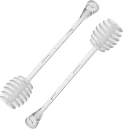 2x Cuillères à Miel En Plastique 17 Cm - Matériel De Cuisine - Cuillère à Miel / Louche à Miel - Cuillère à Miel