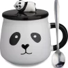 Cadeaux De Tasse De Panda - Meilleurs Cadeaux D'ami Tasses Mignonnes De Tasses De Thé Avec Des Couvercles / Cuillère Pour Des Adolescentes / Amies / épouses / Maman