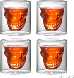 Verre à Liqueur Skull - Skull - Verres à Shot - Verre à Shot - Verres Apéritif à Shot - Glas - 25 ML - Verres à Shot - Verre Skull - Skull - Shot - Boisson - Set De 4 PIECES -Fournitures De Cuisine Boutique 1142x1200 10