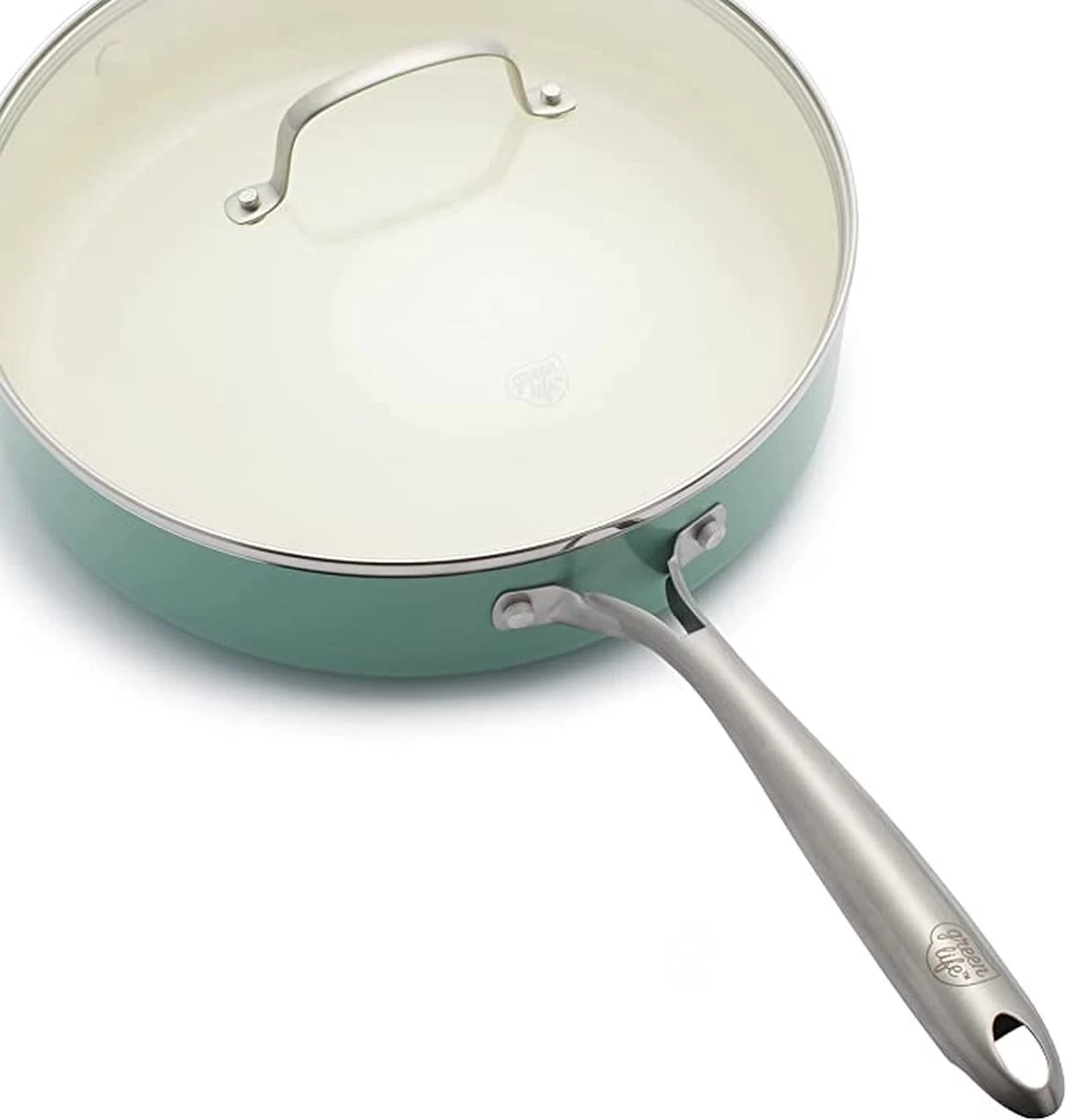 GreenLife Artizan Sauteuse Avec Revêtement Antiadhésif 30 Cm / 4,8 Litres, Sans PFAS, Turquoise 4 GreenLife Artizan Sauteuse Avec Revêtement Antiadhésif 30 Cm / 4,8 Litres, Sans PFAS, Turquoise – Image 4