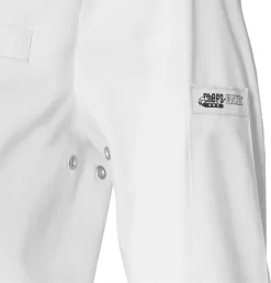Chefs Fashion - Veste De Chef Ritchy - White - *STRETCH* - Avec Fermeture éclair YKK Et Boutons-pression - S -Fournitures De Cuisine Boutique 1147x1200 2