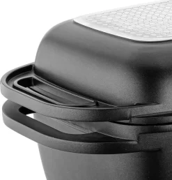 Poêle Professionnelle 2 En 1 Florina Delico Avec Induction Double Face Et Revêtement 2 Couches - Aluminium - 5,1L Noir Mat -Fournitures De Cuisine Boutique 1150x1200 6