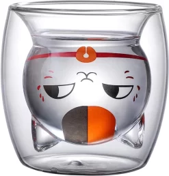 Tasse Chat, Tasse Double Paroi, Expresso 220 Ml, Tasse à Café Tasse Design Chat En Verre 3D Chaton Verre Résistant à La Chaleur Double Paroi Café Lait Jus Tasse De Noël