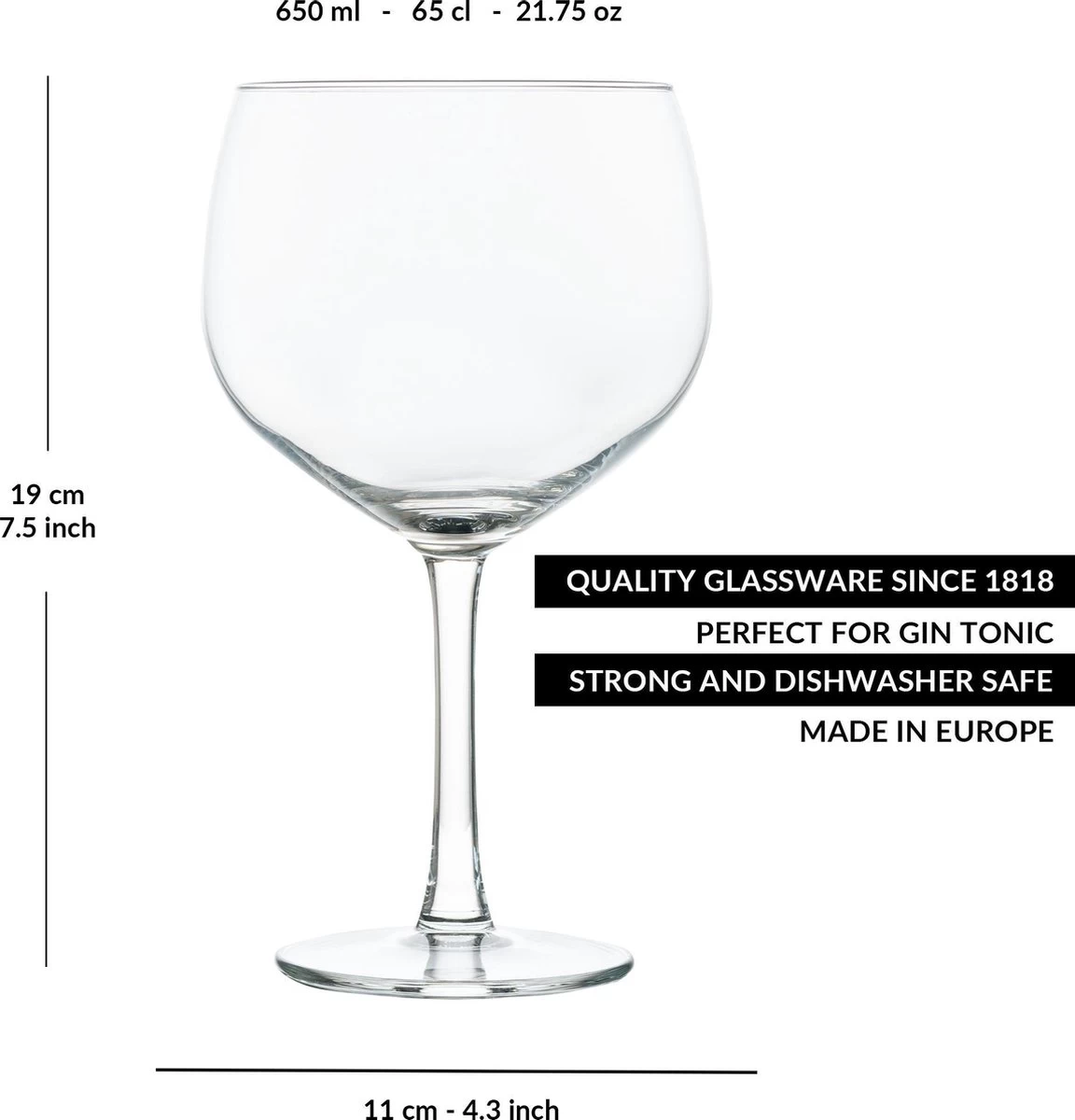 Libbey Joya à Cocktail Joya Gin Tonic - 650 Ml / 65 Cl - 6 Pièces - Passe Au Lave-vaisselle - Haute Qualité - Design Elegant - Perfect Pour Un Cocktail à La Maison 2 Libbey Joya à Cocktail Joya Gin Tonic - 650 Ml / 65 Cl - 6 Pièces - Passe Au Lave-vaisselle - Haute Qualité - Design Elegant - Perfect Pour Un Cocktail à La Maison – Image 2