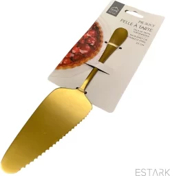 Pelle à Gâteau ESTARK® - Pelle à Gâteau - Pelle à Gâteau LUXURY - Coupe De Gâteau - Cuillère à Gâteau - Couteau à Gâteau - Couteau à Gâteau - Or - Acier Inoxydable - 22 Cm - Fournitures De Pâtisserie - Or -Fournitures De Cuisine Boutique 1158x1200 1