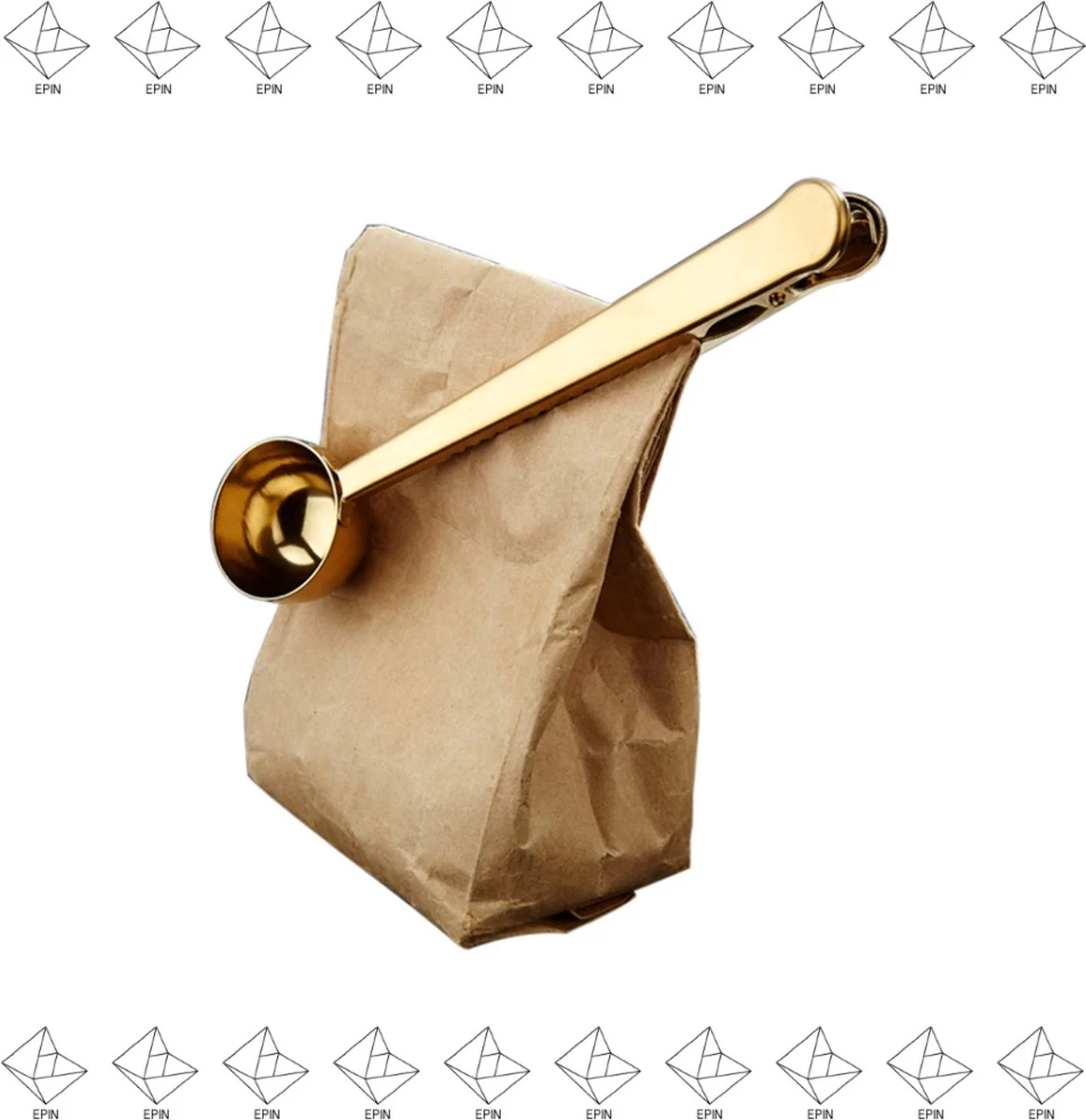 EPIN | Cuillère à Café | Cuillère Doseuse | Accessoires De Vêtements Pour Bébé De Café | Cuillère à Café Avec Pince | Fermeture Hermétique | BRONZE 2 EPIN | Cuillère à Café | Cuillère Doseuse | Accessoires De Vêtements Pour Bébé De Café | Cuillère à Café Avec Pince | Fermeture Hermétique | BRONZE – Image 2