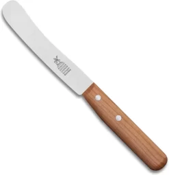 Robert Herder Buckels Petit Déjeuner Couteau 12 Cm Carbone Avec Manche En Bois De Cerisier Divers Couteau à Fromage