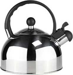 Bouilloire / Bouilloire Sifflante En Acier Inoxydable 2,5 Litres Argent / Noir - Bouilloire - Bouilloires Sifflantes - Eau Bouillante