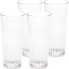 12x Verre à Bière Incassable Strié Plastique Transparent 30 Cl/300 Ml - Verres à Bière Incassables