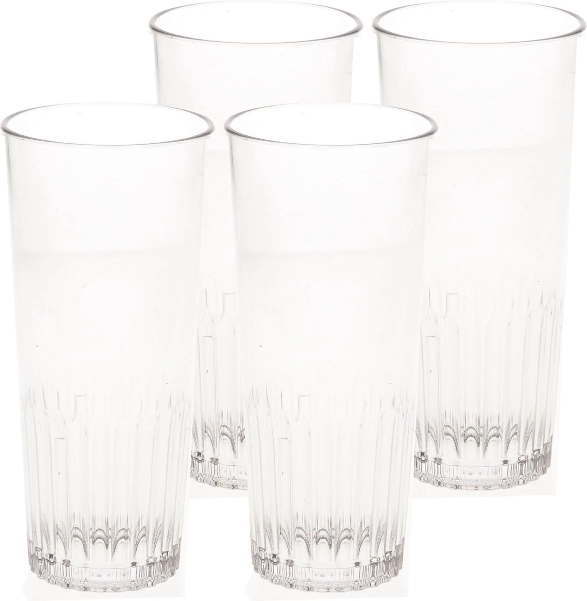 6x Verre à Bière Incassable Strié Plastique Transparent 30 Cl/300 Ml - Verres à Bière Incassables 1 6x Verre à Bière Incassable Strié Plastique Transparent 30 Cl/300 Ml - Verres à Bière Incassables