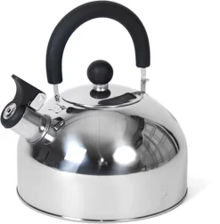 Bouilloire Sifflante En Acier Inoxydable 2,5 Litres - Bouilloire - Bouilloires Sifflantes - Théière - Acier Inoxydable - 21,50 × 19,50 × 21,50 Cm